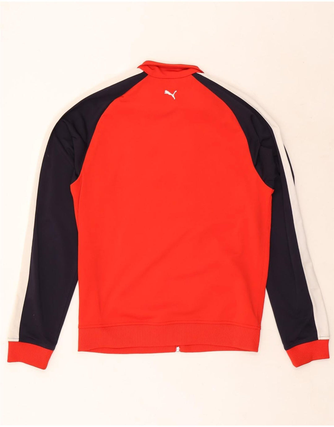 Спортивный костюм Puma для мальчиков, верхняя куртка 15–16 лет, красный полиэстер с цветными блоками