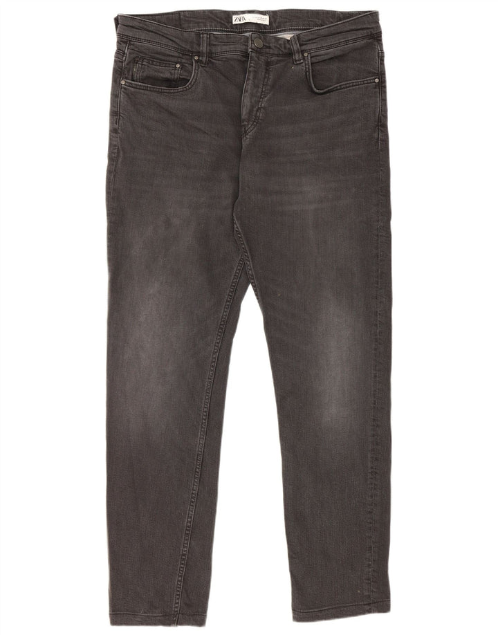 Мужские узкие джинсы Zara EU 46 XL W36 L30 черные