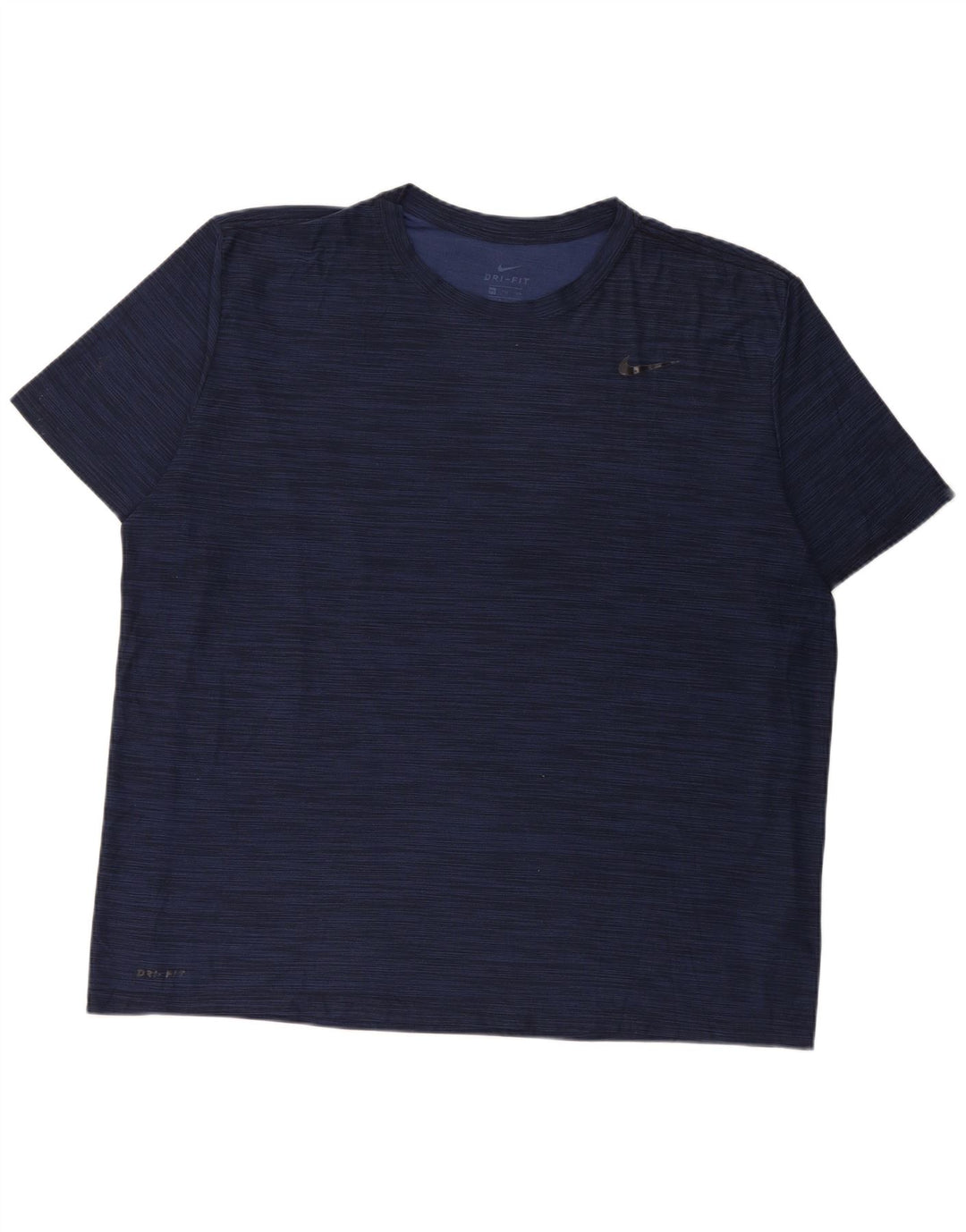 Мужская футболка Nike Dri Fit Top 2XL темно-синего цвета с крапинками из полиэстера