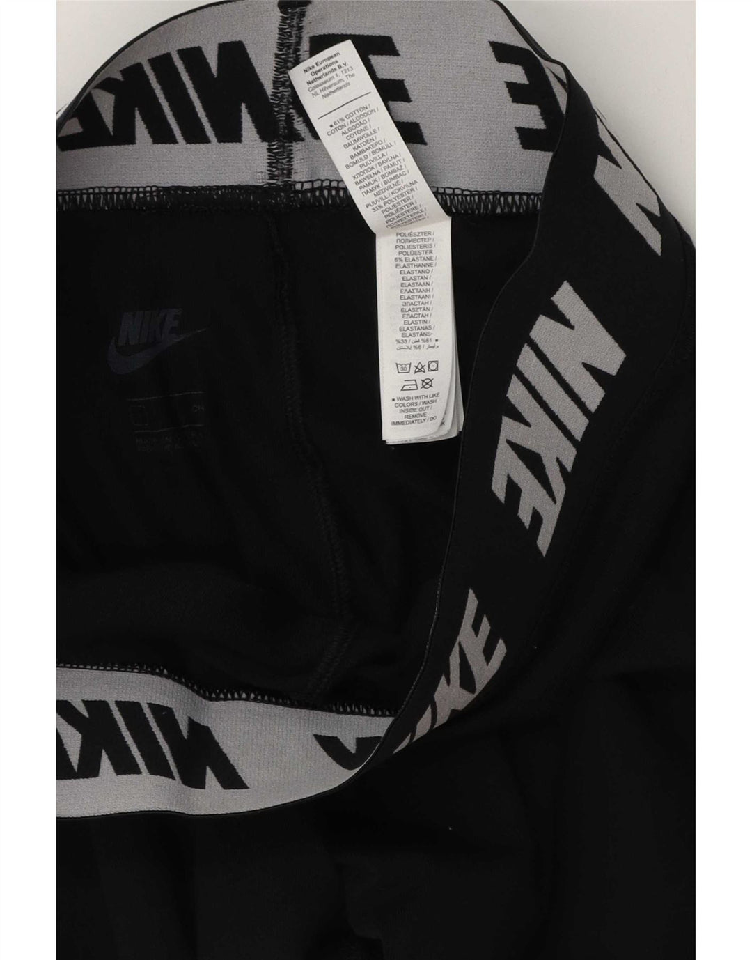Женские леггинсы с рисунком Nike UK 8, маленькие черные хлопковые