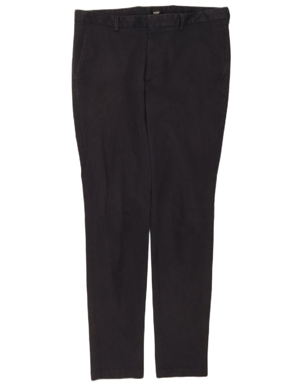 Мужские брюки-чиносы Hugo Boss Slim W32 L32 черные