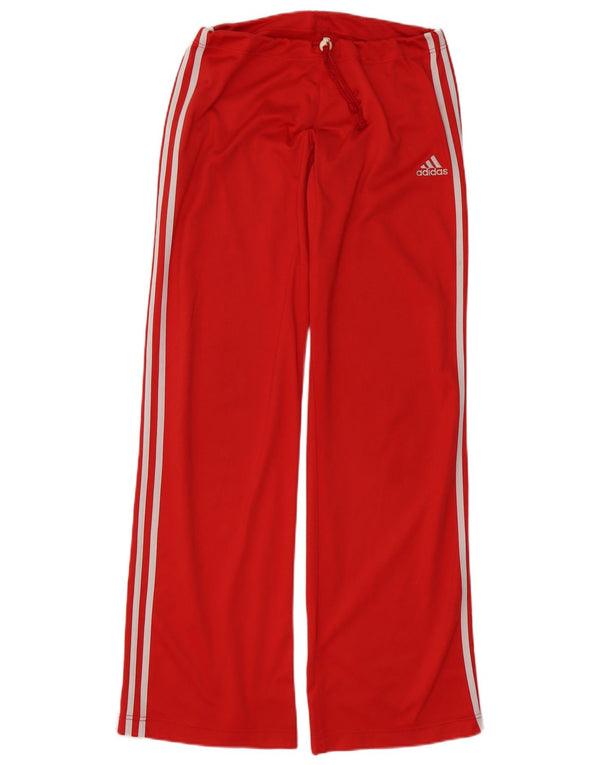 Женские спортивные брюки свободного покроя Adidas UK 12, средние красные спортивные