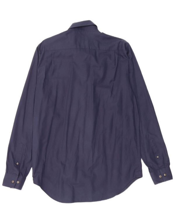 Мужская рубашка стандартного кроя Lacoste, размер 40 15 1/2, средний темно-синий хлопок