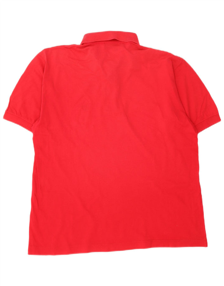SERGIO TACCHINI Mens Polo Shirt Large Red Cotton
