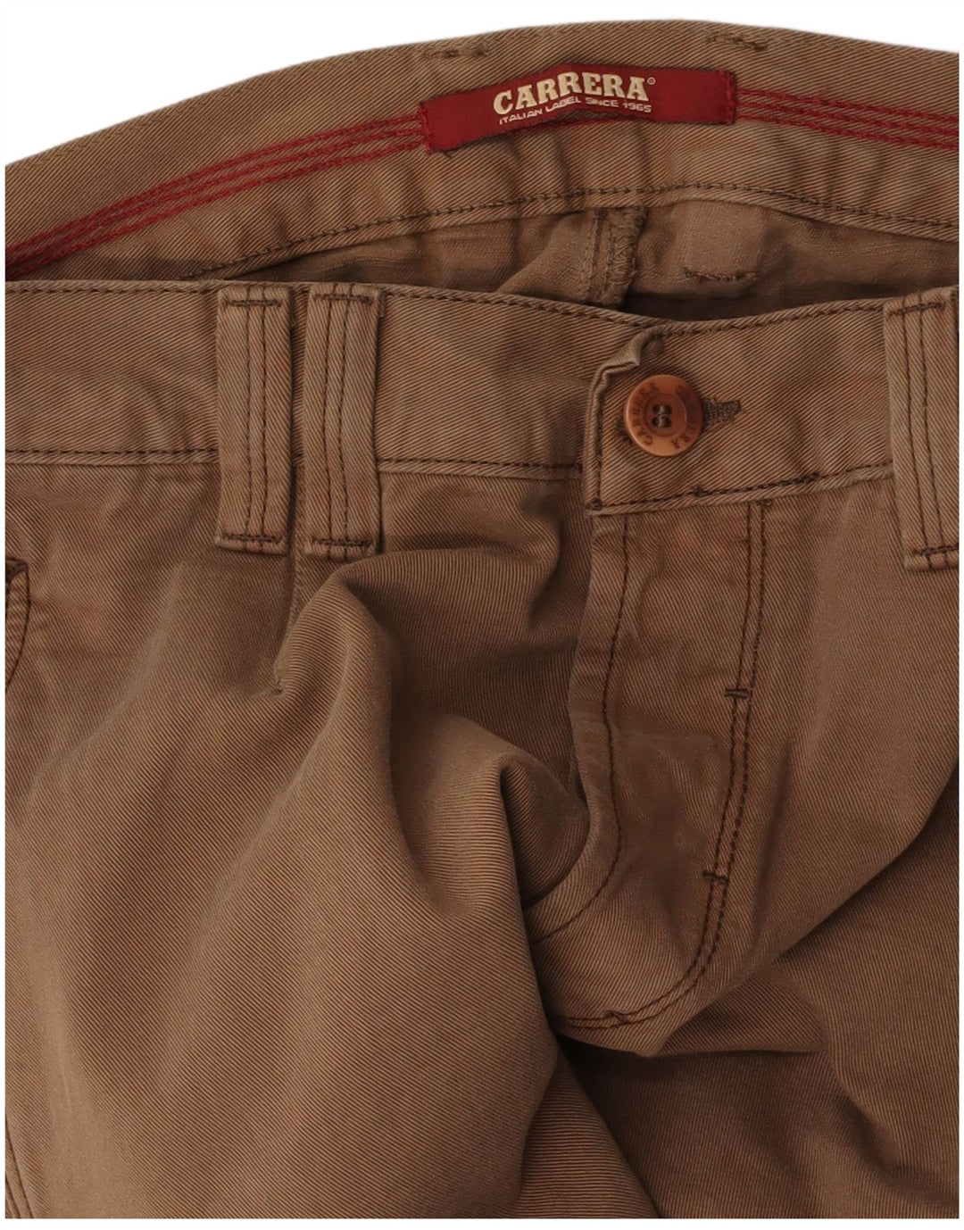 CARRERA Мужские прямые повседневные брюки W32 L33 Коричневые