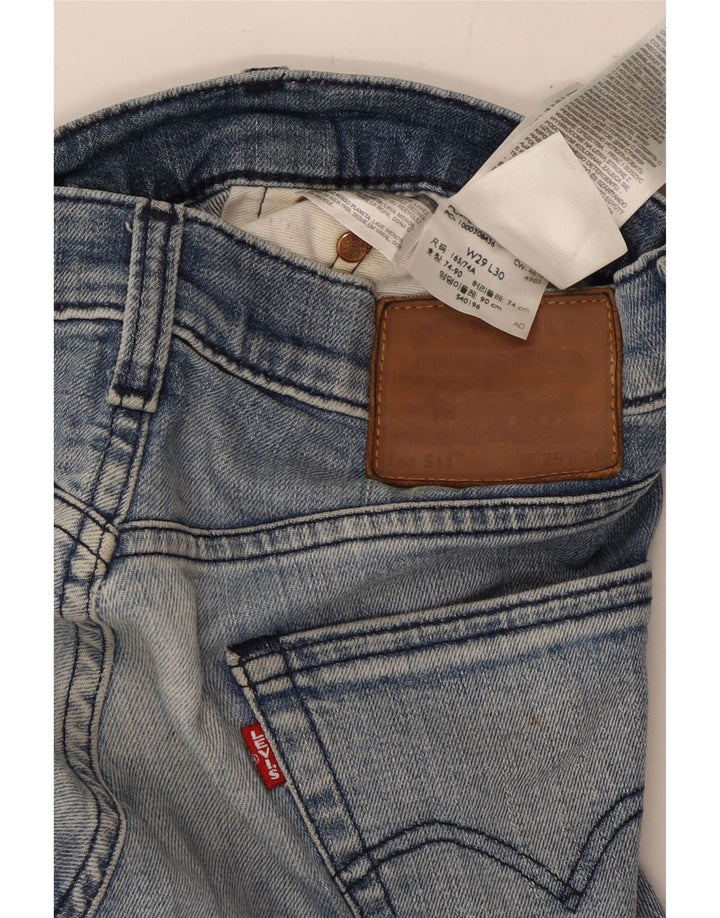 Женские джинсы LEVI'S 511 Slim W29 L30 Синие, хлопок