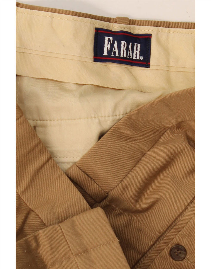 FARAH Mens Straight Chino Trousers W44 L27 Beige Vintage Farah and Second-Hand Farah from Messina Hembry 