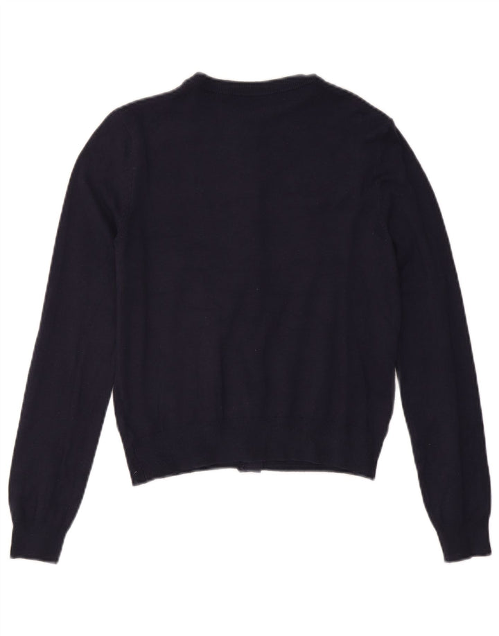 Женский кардиган Marks & Spencer UK 8, маленький темно-синий из вискозы