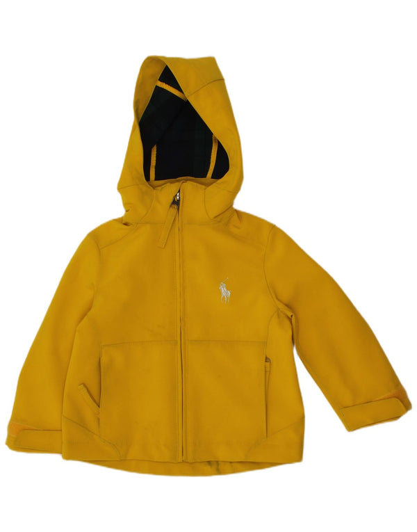Ветровка с капюшоном Polo Ralph Lauren для маленьких мальчиков 18-24 месяцев, желтая
