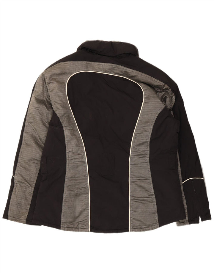 Женская лыжная куртка Fila US 14 XL, черная с цветными блоками