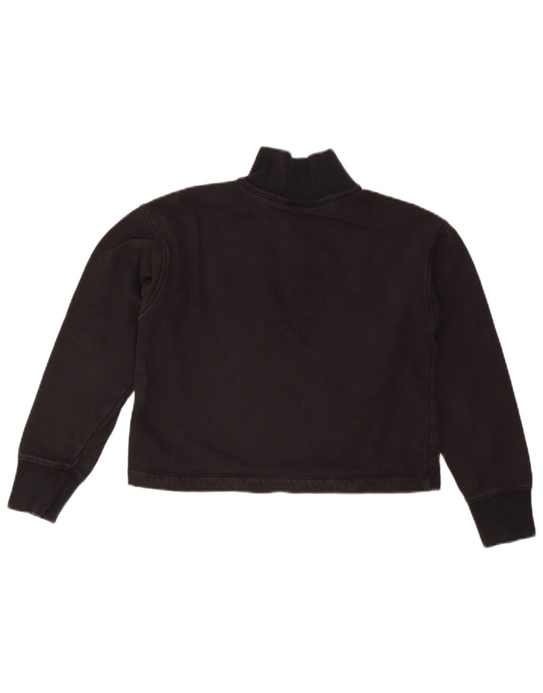 Женский укороченный джемпер с воротником на молнии CHAMPION, UK 6 XS, черный