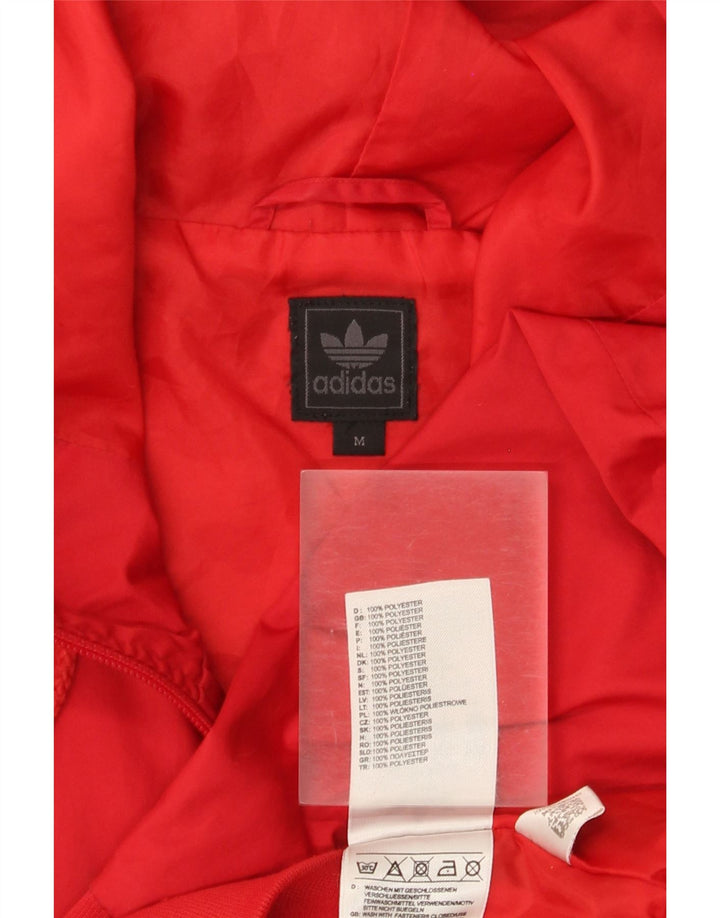 Мужской спортивный костюм Adidas с капюшоном, верхняя куртка, средний красный, полиэстер с цветными блоками