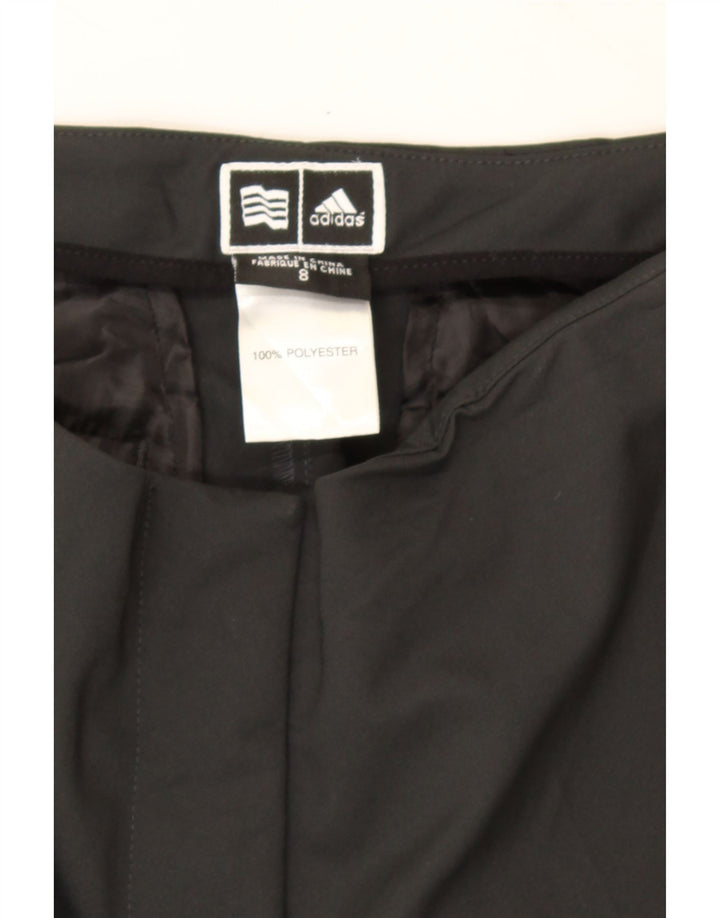 ADIDAS Womens Chino Shorts US 8 Medium W28  Black Polyester Vintage Adidas and Second-Hand Adidas from Messina Hembry 