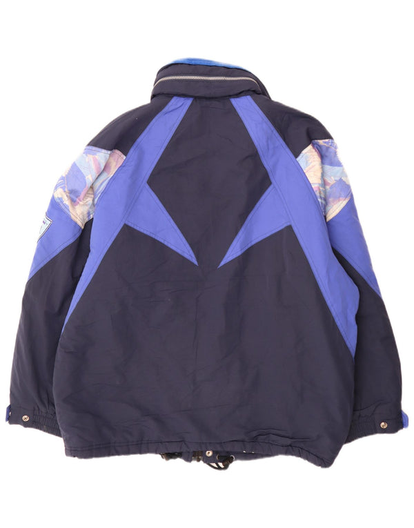 Мужская лыжная куртка Sergio Tacchini с капюшоном UK 42 XL Темно-синяя спортивная