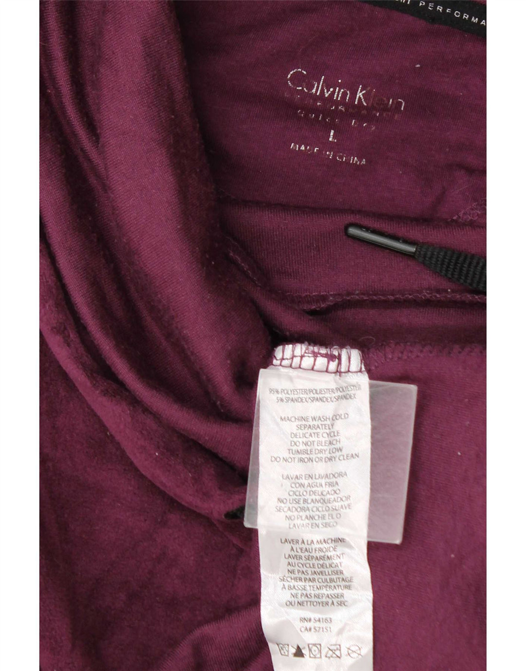 Женский велюровый свитер Calvin Klein UK 16, большой темно-бордовый полиэстер