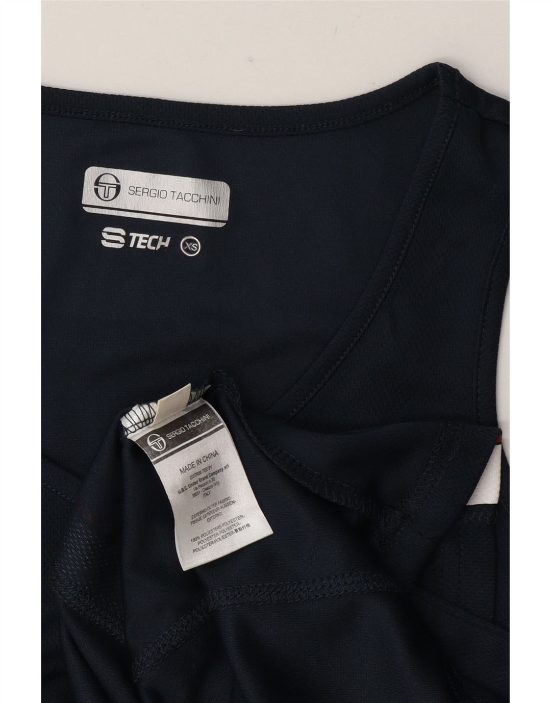 Женский жилет Sergio Tacchini UK 6 XS, темно-синий, полиэстер с цветными блоками