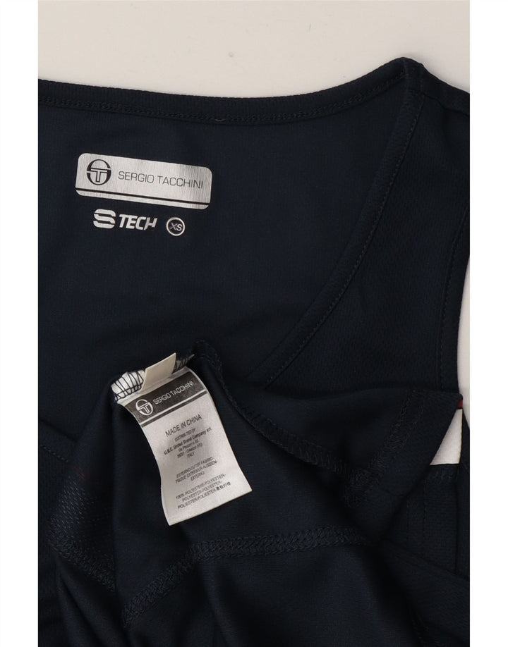 Женский жилет Sergio Tacchini UK 6 XS, темно-синий, полиэстер с цветными блоками
