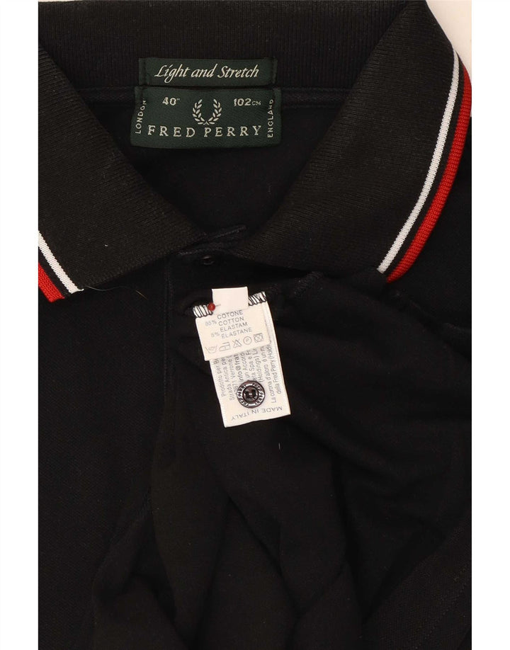 Мужская рубашка-поло Fred Perry, маленькая черная полоска из хлопка