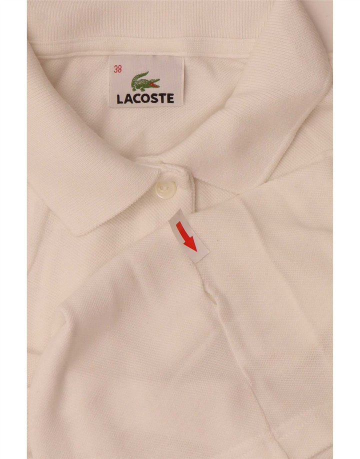 Женская рубашка поло Lacoste, размер 38, средний белый