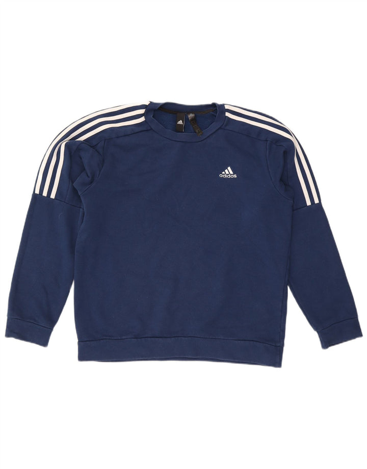 Мужской свитер Adidas, маленький темно-синий, хлопок