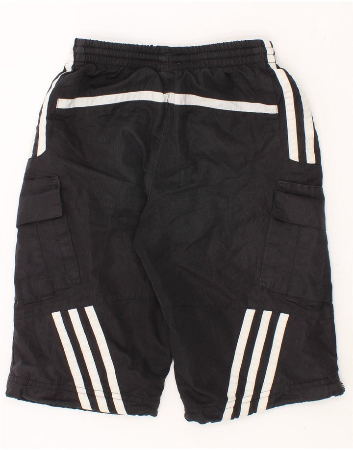 ADIDAS Boys Cargo Shorts 3-4 Years Black Polyester Vintage Adidas and Second-Hand Adidas from Messina Hembry 