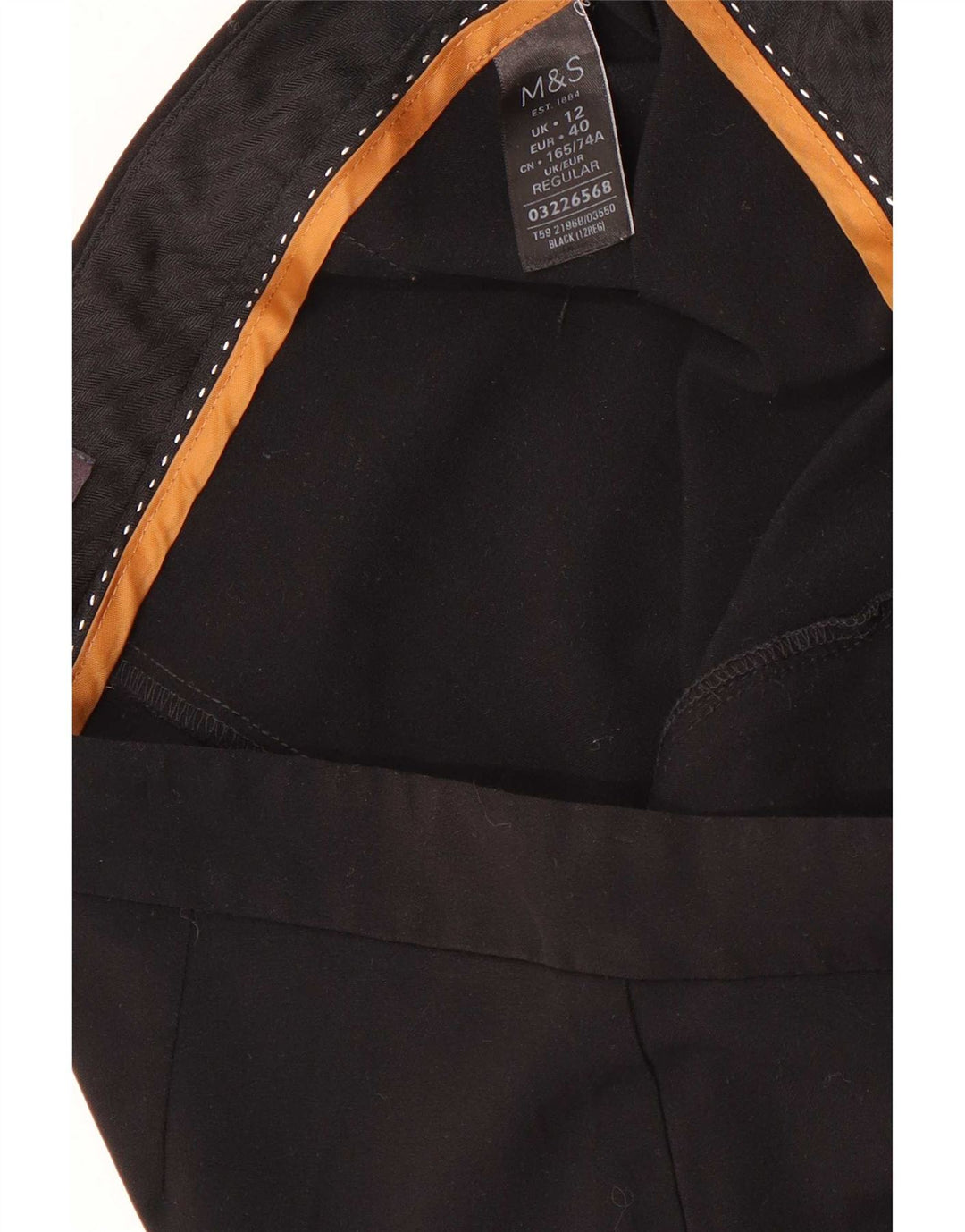 Женские повседневные брюки Marks & Spencer Bootcut UK 12 Medium W30 L31, черные