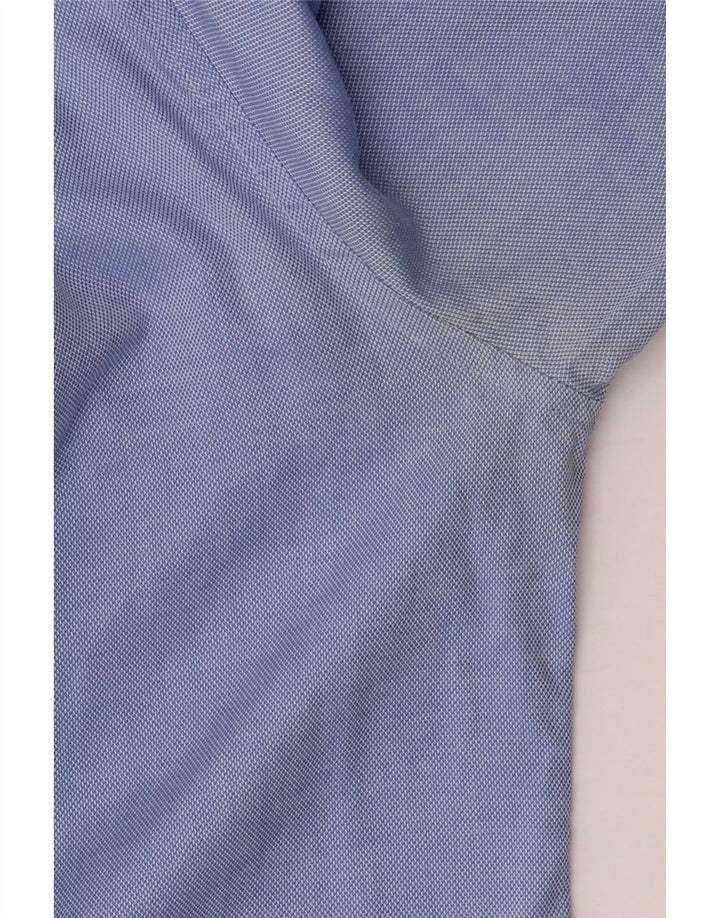 Мужская рубашка по индивидуальному заказу TOMMY HILFIGER, размер 37 14 1/2, маленькая, синяя, хлопок