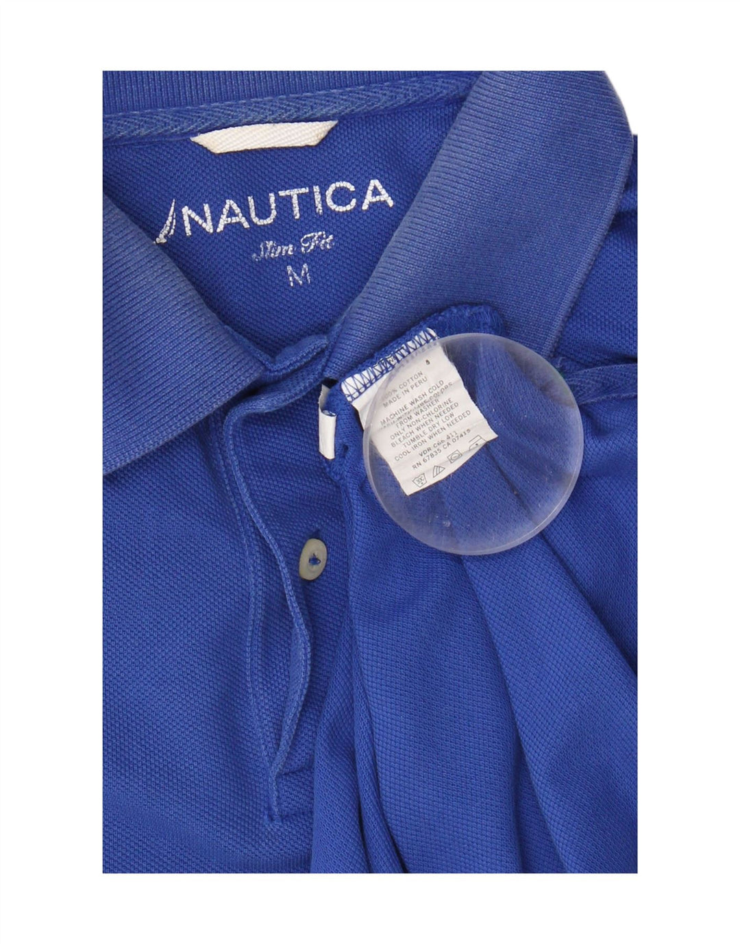 NAUTICA Mens Slim Fit Polo Shirt Medium Blue Cotton Vintage Nautica and Second-Hand Nautica from Messina Hembry 