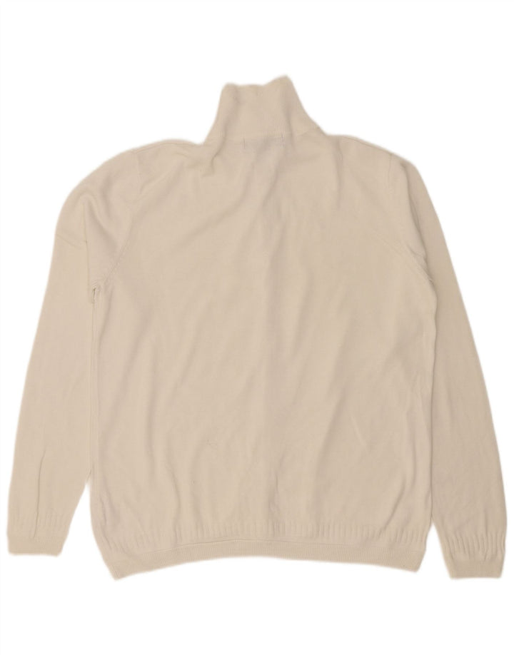 Мужской кардиган Zara, большой белый хлопковый свитер