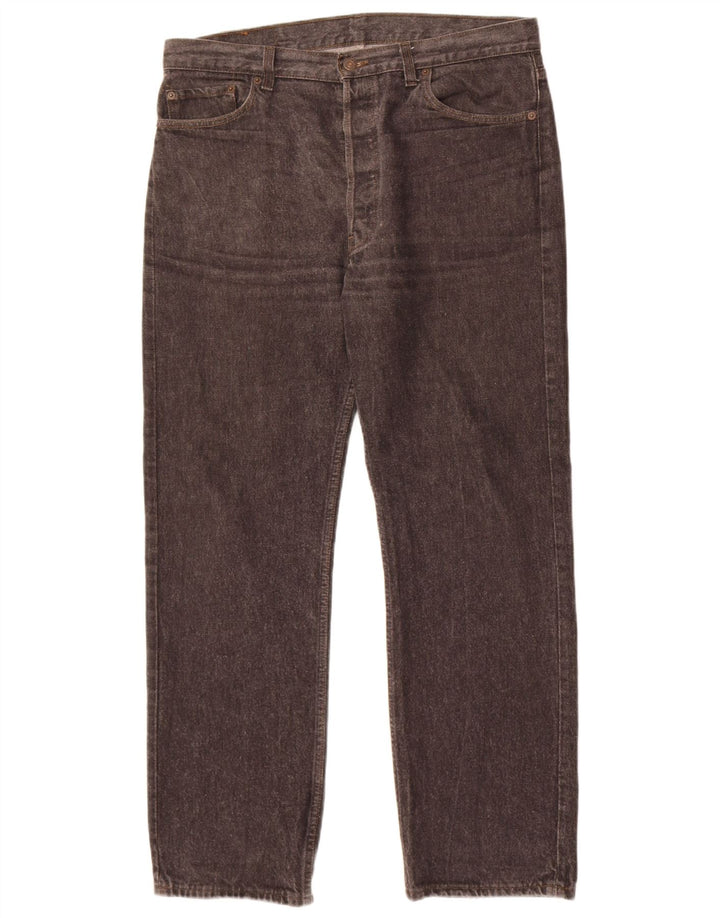 Мужские прямые джинсы Levi's 501 W36 L30 серые