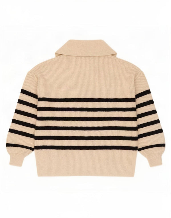 Женский джемпер с воротником поло Marks & Spencer, Великобритания 16, большой Off White