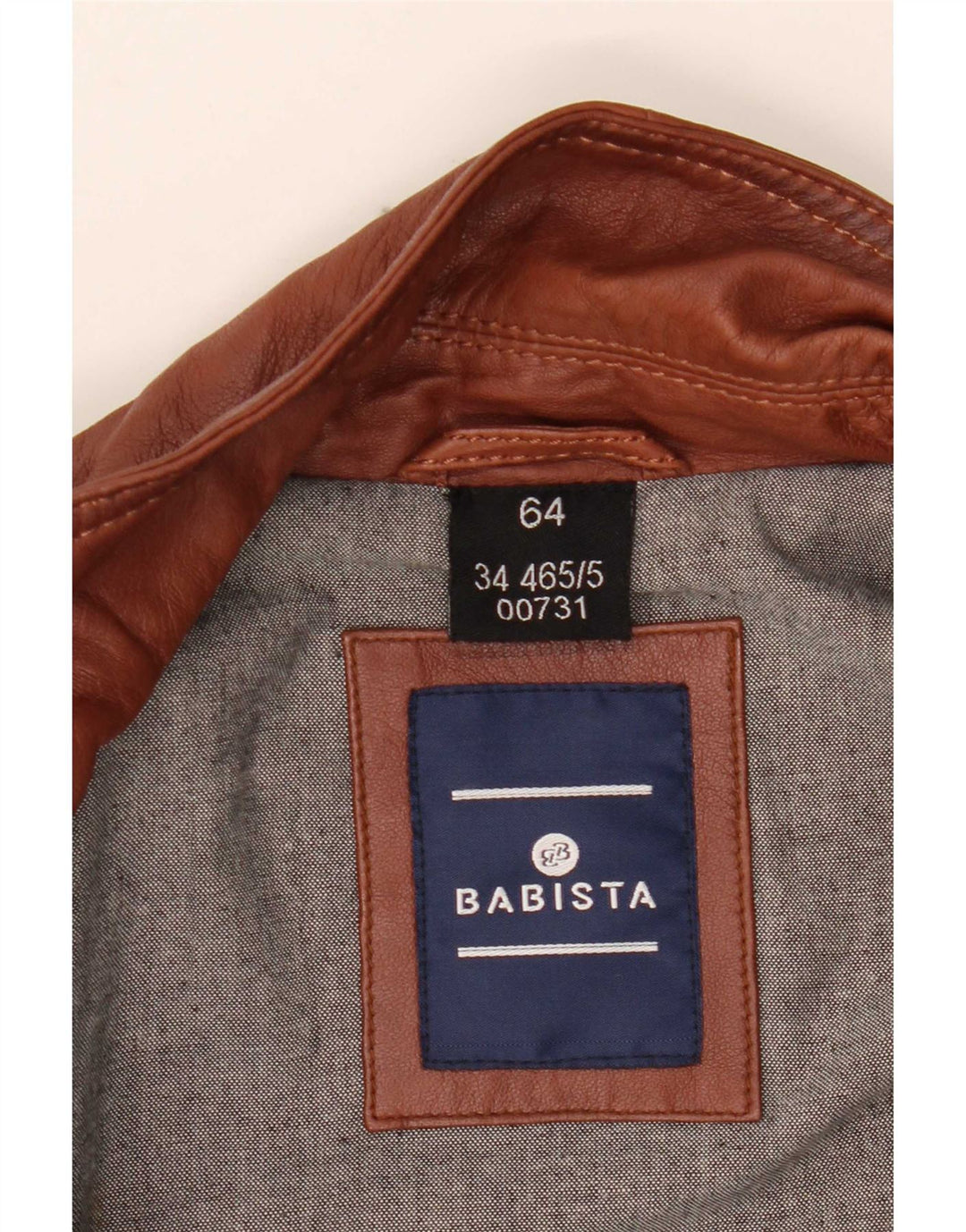 Мужская кожаная куртка Babista EU 64 7XL Коричневая кожа
