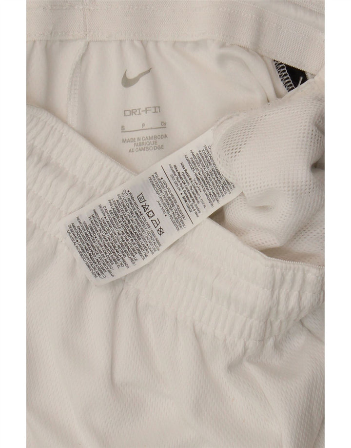 Мужские спортивные шорты Nike Dri Fit, размер S, белый цвет с блоками цвета, полиэстер