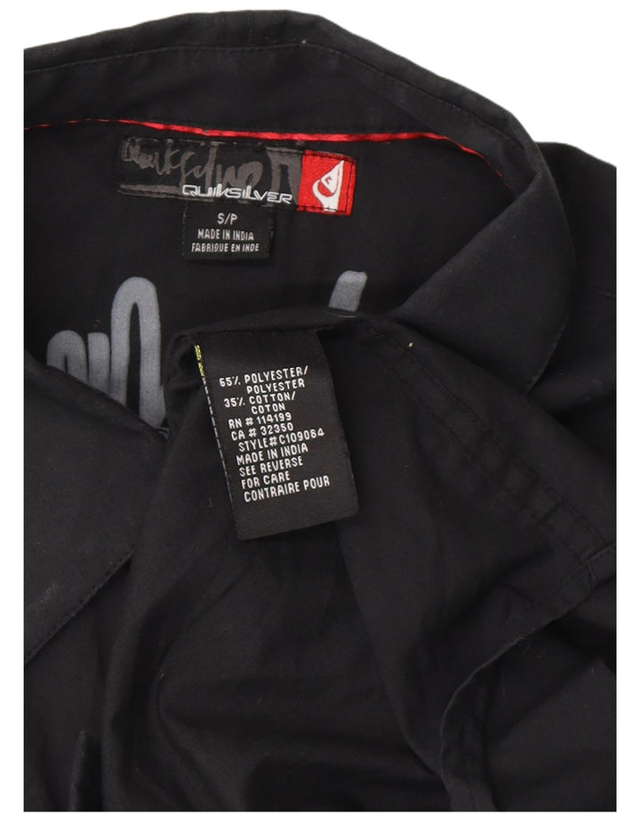Мужская рубашка с рисунком Quiksilver, маленький черный полиэстер