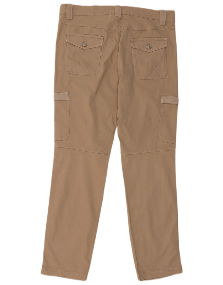 BENETTON Женские узкие брюки карго IT 48 XL W36 L31 Бежевые, хлопок
