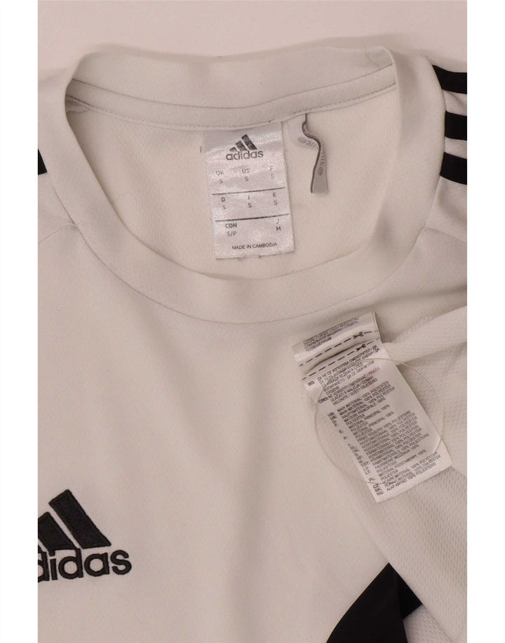 Мужская футболка Adidas Climalite, маленький белый полиэстер с цветными блоками