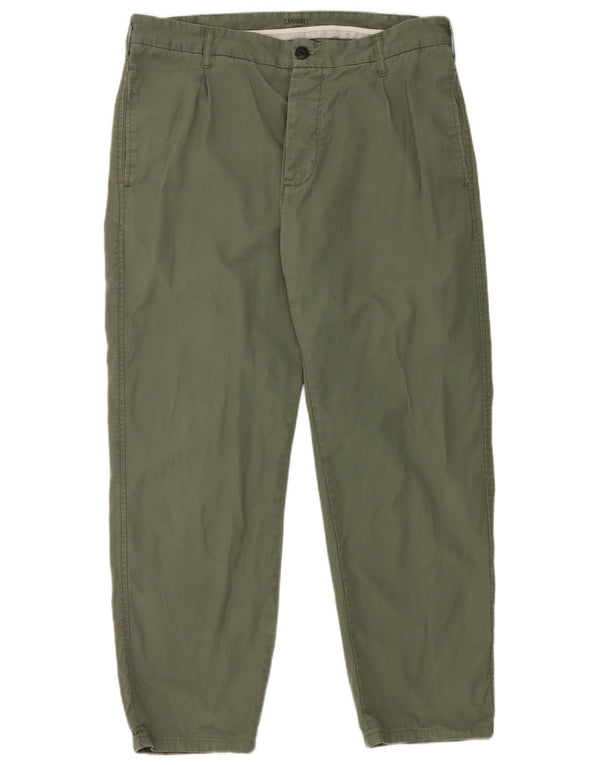 Мужские прямые брюки-чиносы Carhartt W32 L27, зеленый хлопок
