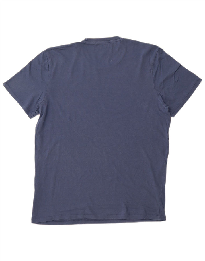 WRANGLER Мужская футболка с рисунком Топ среднего размера, темно-синий, хлопок