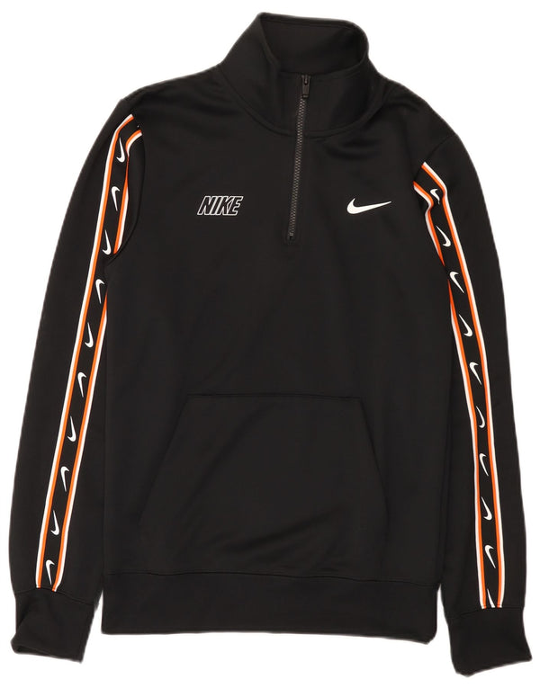 Мужской свитшот на молнии с рисунком Nike XS, черный полиэстер
