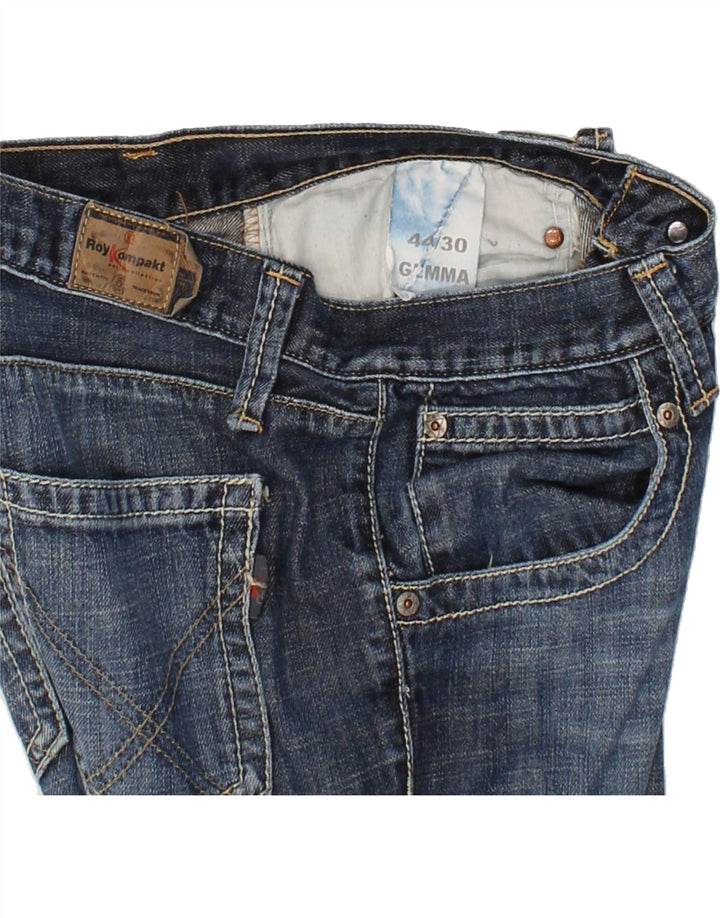 ROY KOMPAKT Womens Slim Jeans IT 44 Medium W32 L30 Navy Blue Cotton Vintage Roy Kompakt and Second-Hand Roy Kompakt from Messina Hembry 