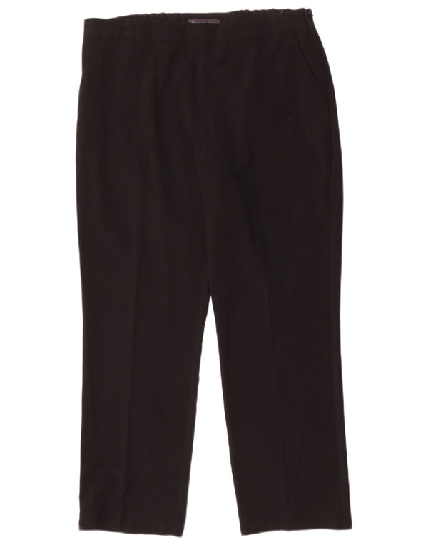 Женские узкие костюмные брюки Marks & Spencer UK 16, большие W34 L28, черные