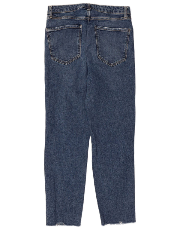 Женские потертые узкие джинсы ZARA EU 40 Medium W30 L26 Синие