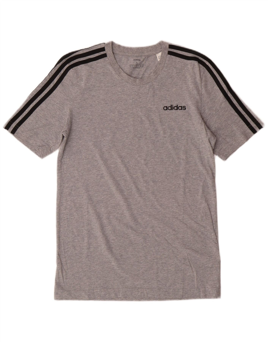 Мужская футболка Adidas с графическим рисунком, маленький серый хлопок