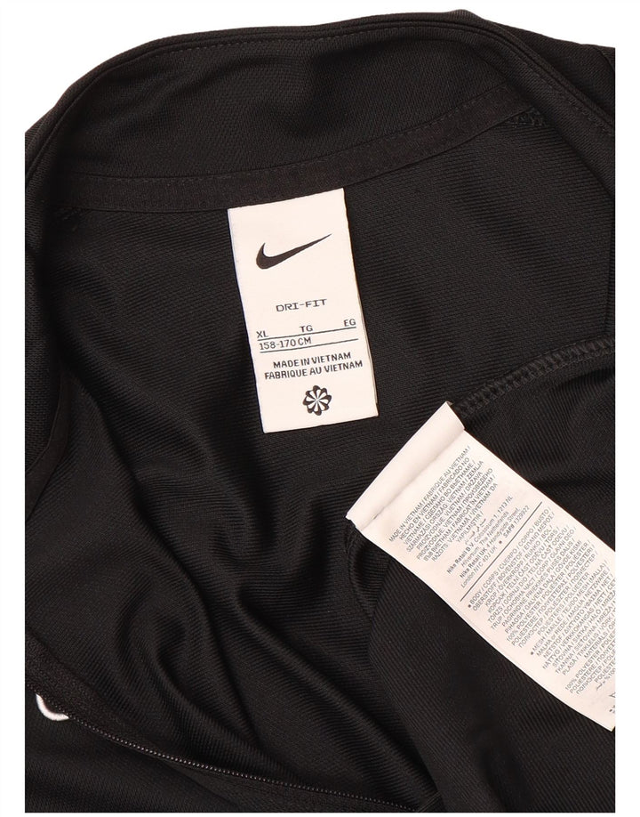 Спортивная куртка Nike Dri Fit для мальчиков 13–14 лет, черный полиэстер, размер XL