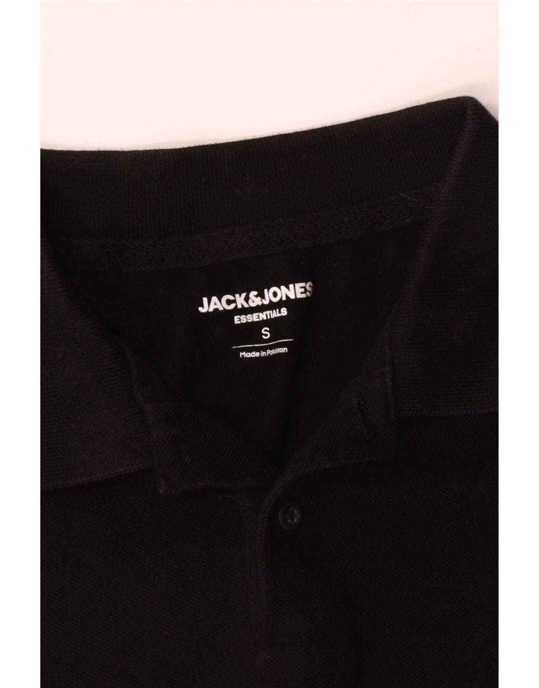 Мужская рубашка-поло Jack & Jones, маленькая черная, хлопок