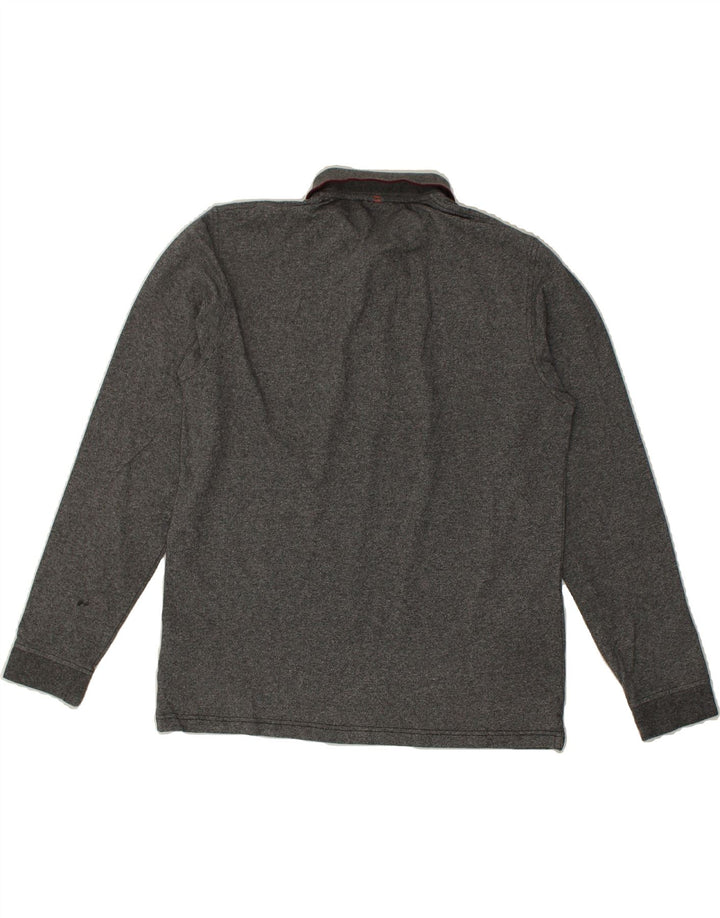 SUN68 Mens Slim Long Sleeve Polo Shirt XL Grey Cotton | Vintage Sun68 | Thrift | Second-Hand Sun68 | Used Clothing | Messina Hembry 
