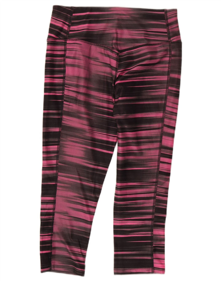 Женские леггинсы-капри Nike Dri Fit, Великобритания, 8/10, маленький полиэстер в розовую полоску