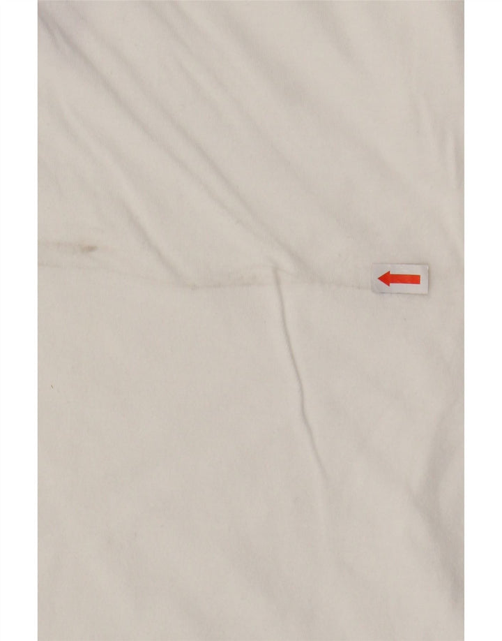 LEVI'S Mens Graphic T-Shirt Top Medium White Vintage Levi's and Second-Hand Levi's from Messina Hembry 