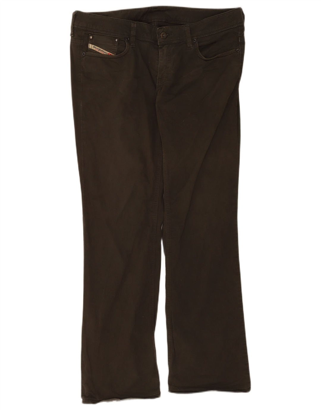 Женские джинсы Diesel Bootcut W33 L30 Хаки, хлопок
