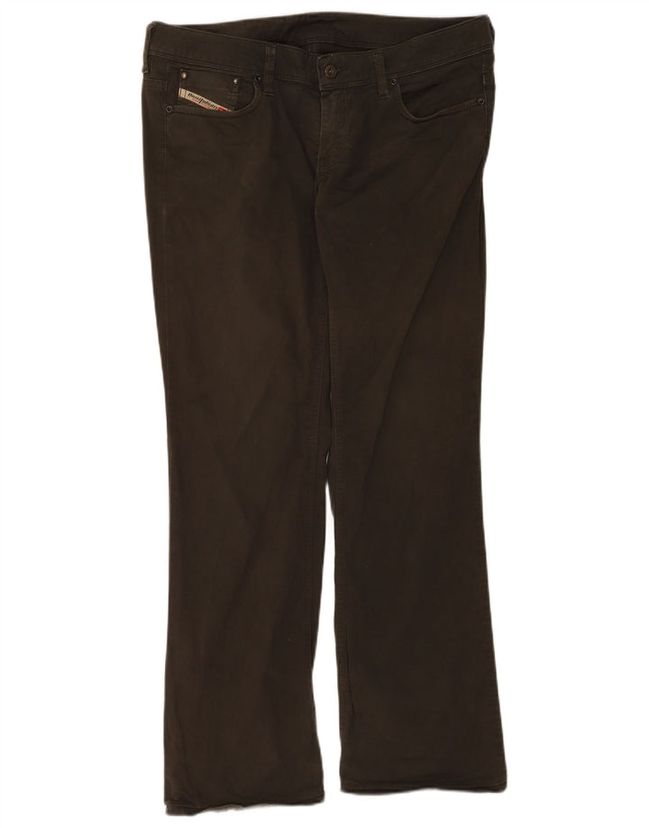 Женские джинсы Diesel Bootcut W33 L30 Хаки, хлопок